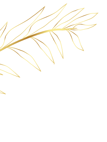 Gold leaf on a black background.
